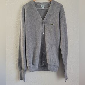 Vintage IZOD Lacoste Cardigan Size Large Tall